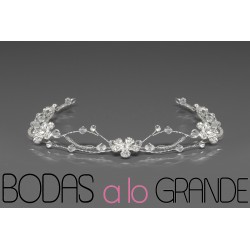 Diadema flexible con cristales