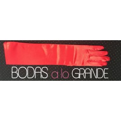 Guantes Largos Rojos C22